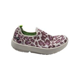 Oofos Oomg Eezee Womens Slip On Shoes Size 6 Rose Leopard 3